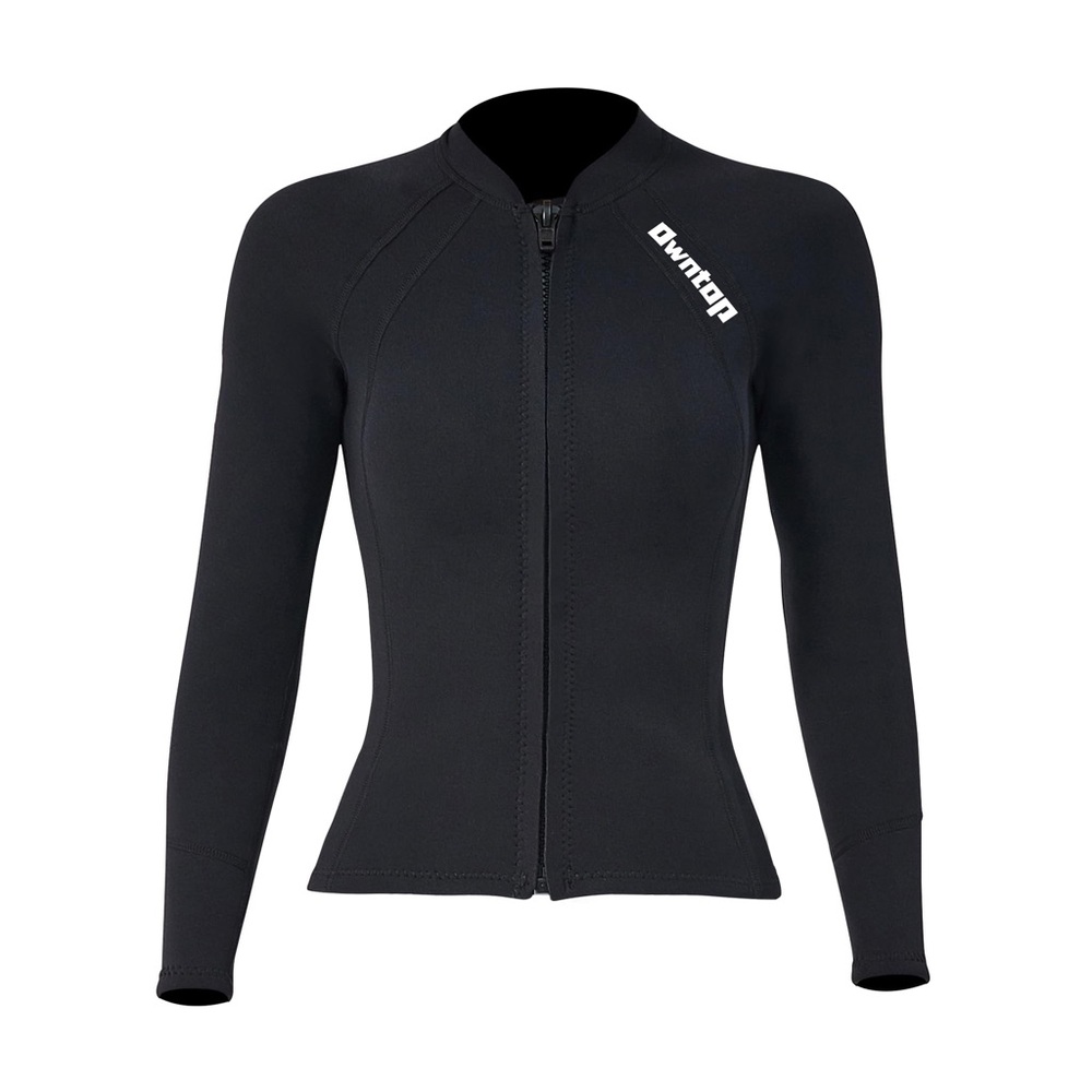 Owntop Long Sleeve Wetsuit Jacket Women’s Size XXL Black Snorkeling Scuba NWT